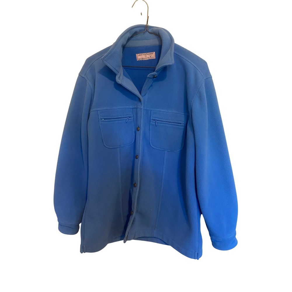 Lady Hathaway Jacket Womens Large Button Down Fleece Lifestyle Streetwear